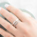 Sterling silver "I Am Charlie" tribute ring with cross detail, honoring Charlie Kirk, worn on a hand.
